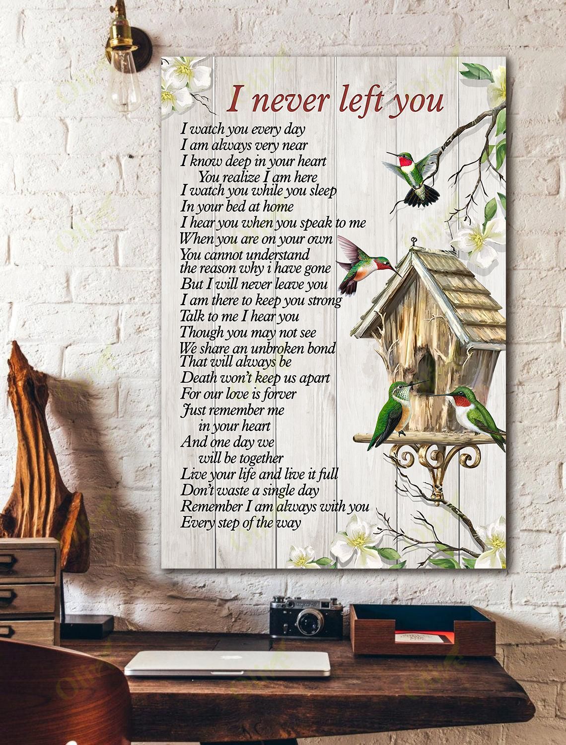 Hummingbird – I am always near Canvas