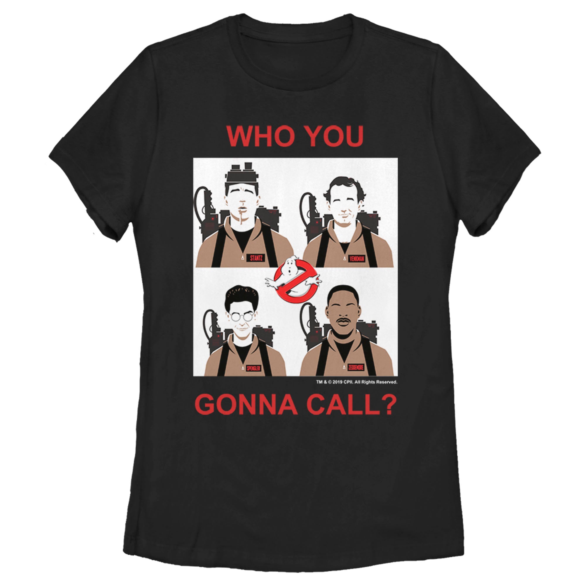 Women’S Ghostbusters Who You Gonna Call Tiles T-Shirt