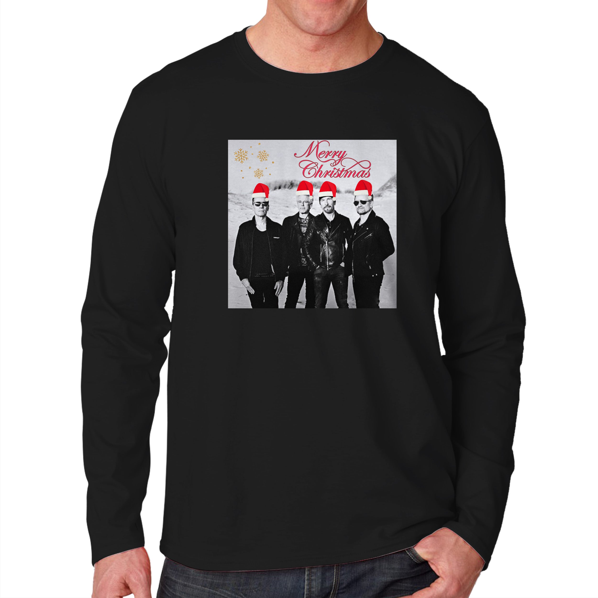 U2 Merry Christmas Unisex Long Sleeve T-Shirt Tee