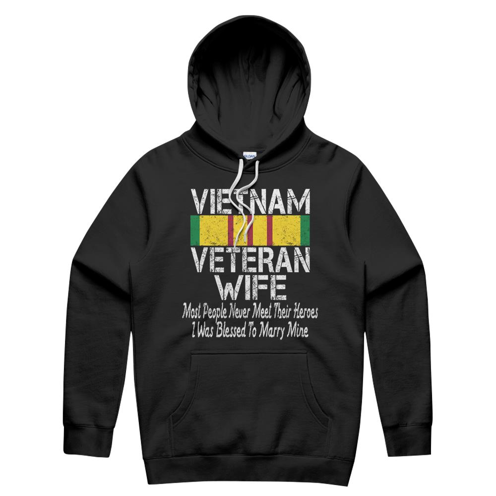 Vietnam Veteran Wife Shirt Gift Hoodie Sweatshirt Hoodie