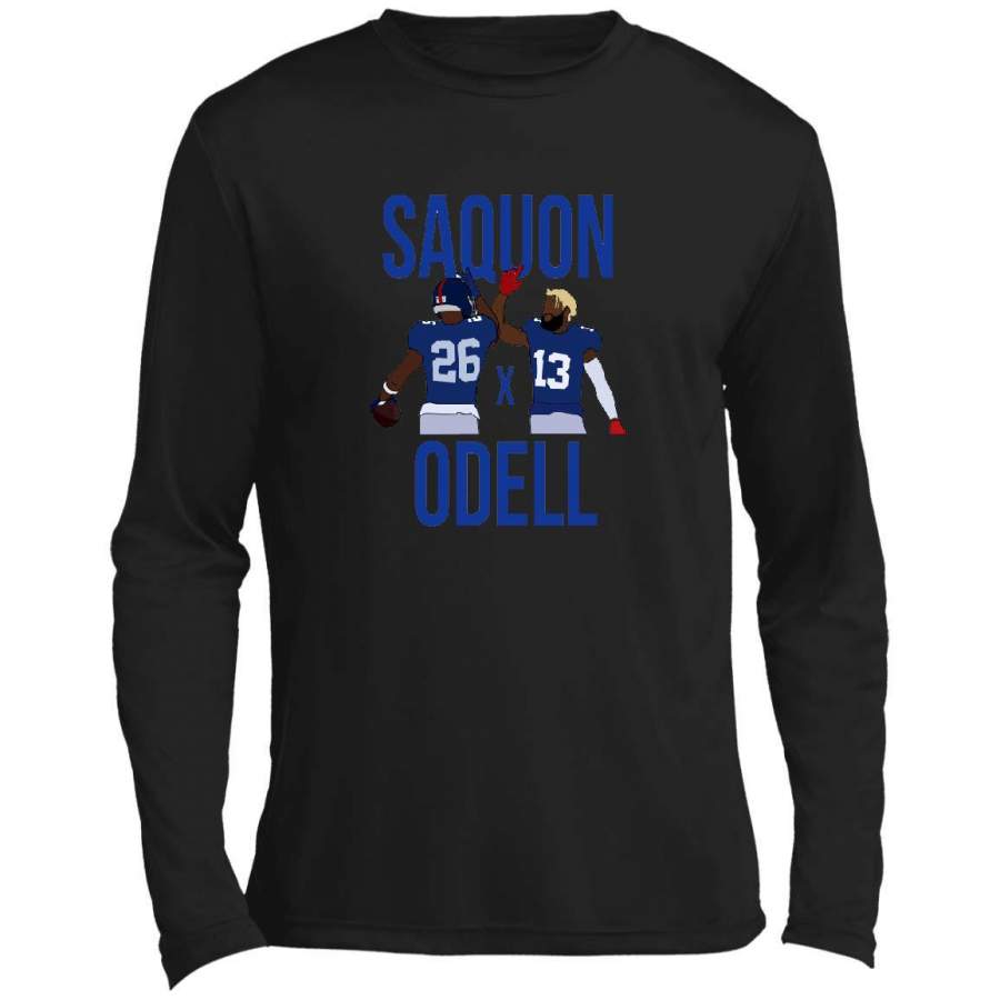 Saquon Barkley and Odell Beckham Jr Saquon x Odell New York Giants Long sleeve T-Shirt