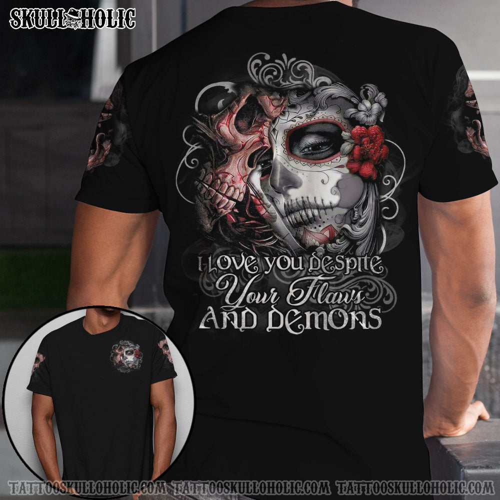 I Love You Couple Skull All Over Print – Tltr0601222Ha