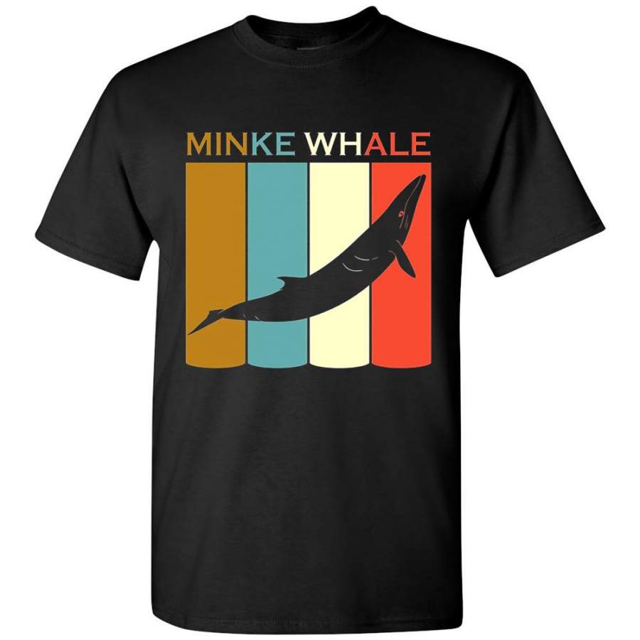 VINTAGE CLASSIC MINKE WHALE T-SHIRT FUNNY WHALES SHIRT