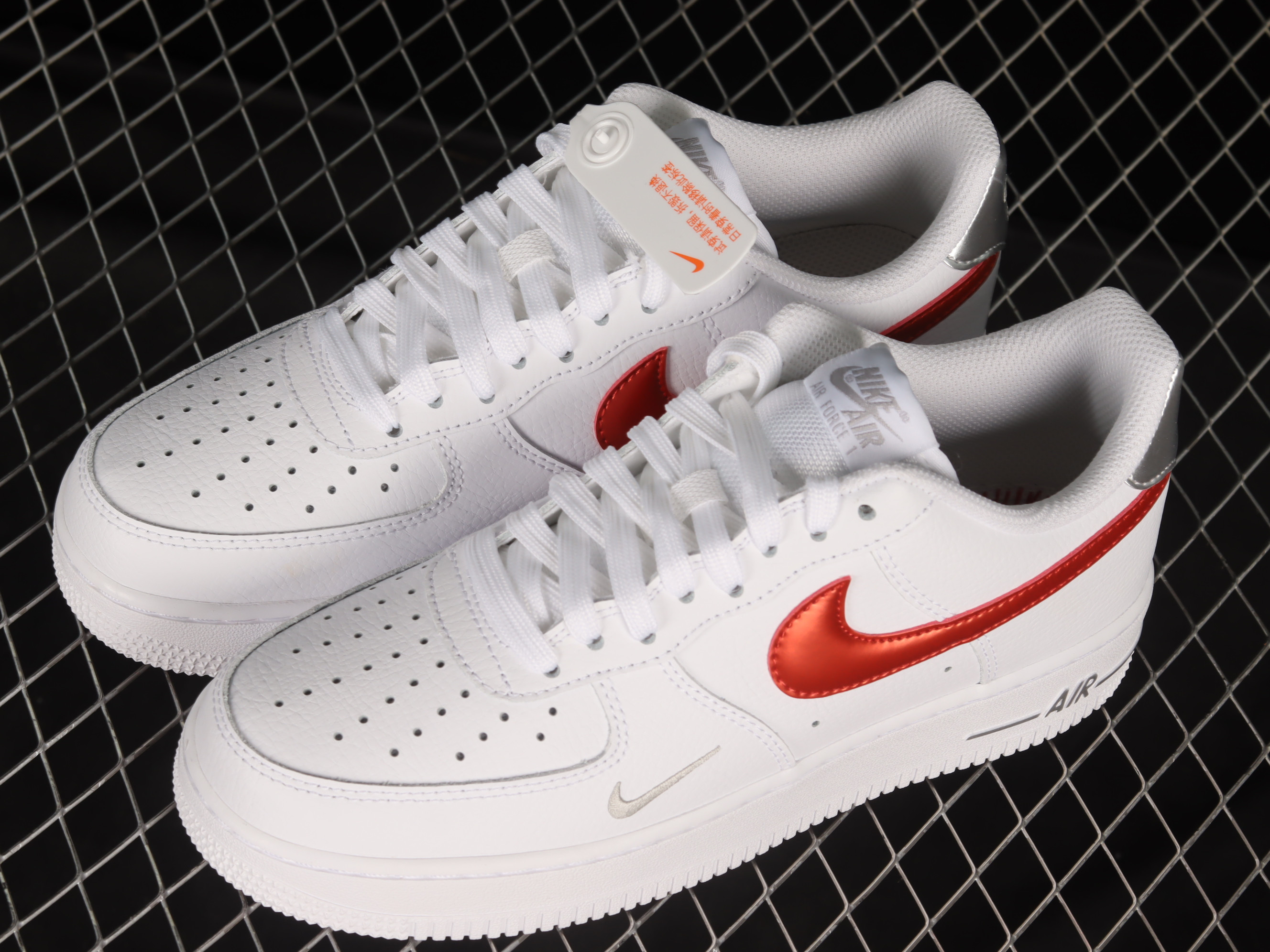 Nike Air Force 1 Low Picante Red Wolf Grey Shoes Sneakers SNK425761441