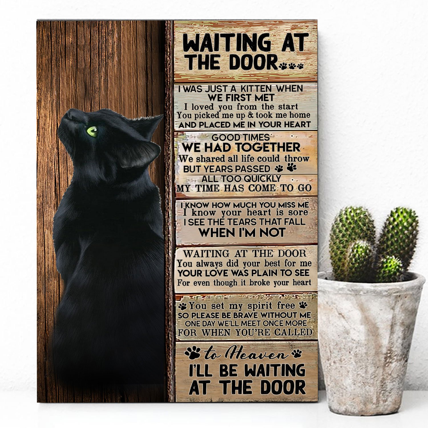 Black Cat – Waiting At The Door – Poster