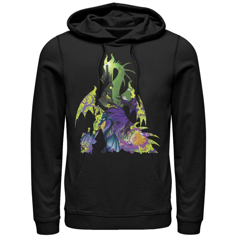 Sleeping Beauty Men’s Maleficent Dragon  Lightweight Hoodie