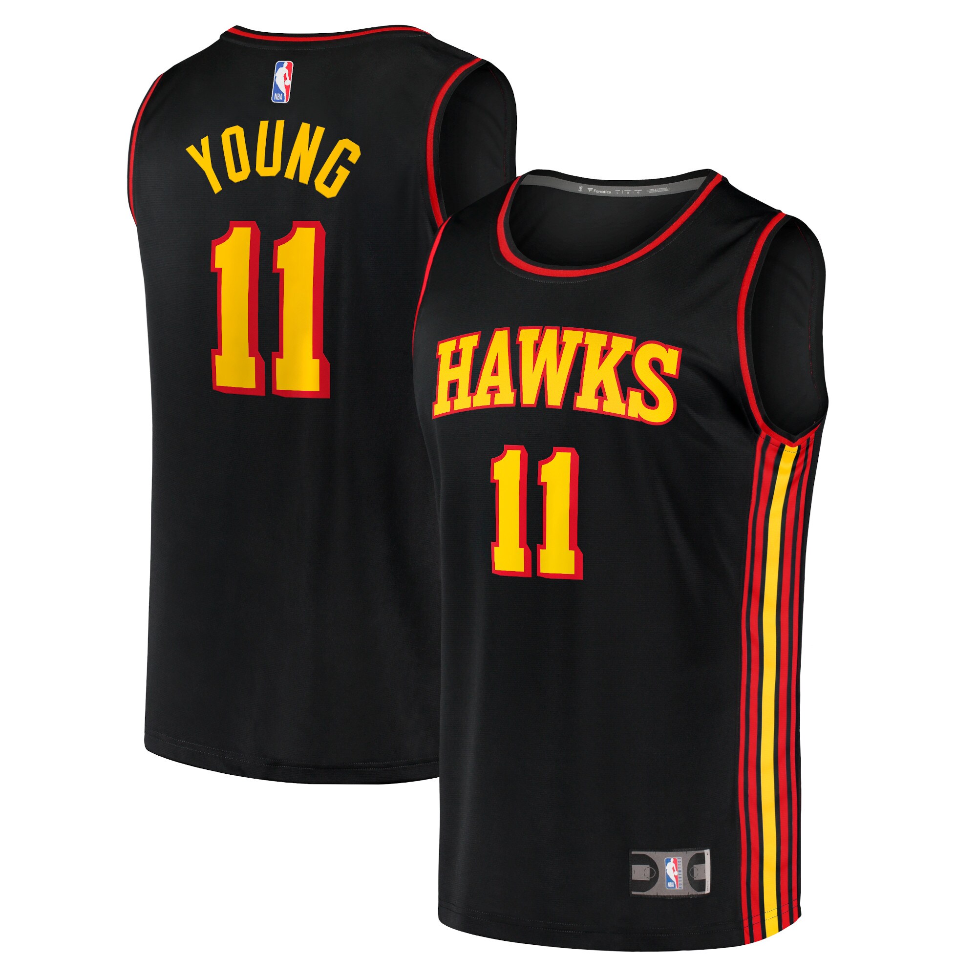 Trae Young Atlanta Hawks Youth 2020/21 Fast Break Player Jersey – Black – Statement Edition