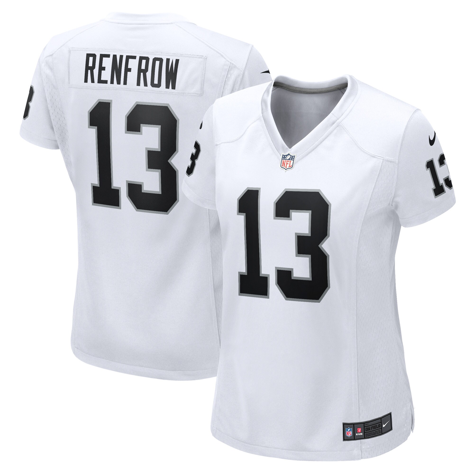 Women’s Las Vegas Raiders Hunter Renfrow White Game Player Jersey