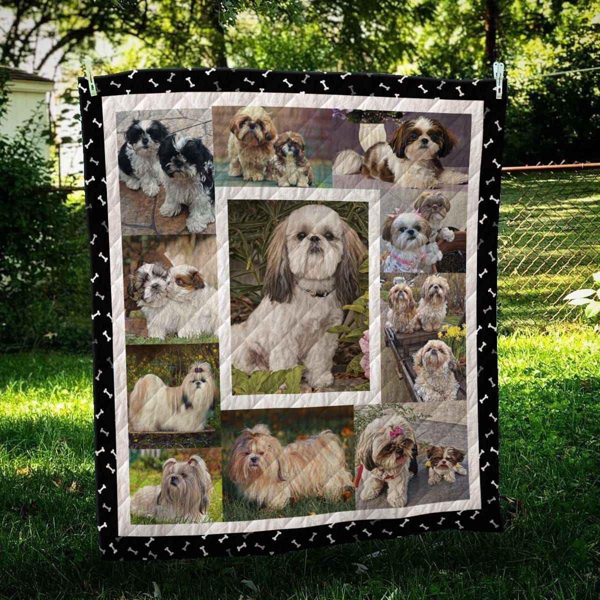 Shih Tzu Love Me Love Me Quilt Blanket Christmas Christmas Gifts Merry Christmas Holiday Gifts Gift Dhc03011791Dd