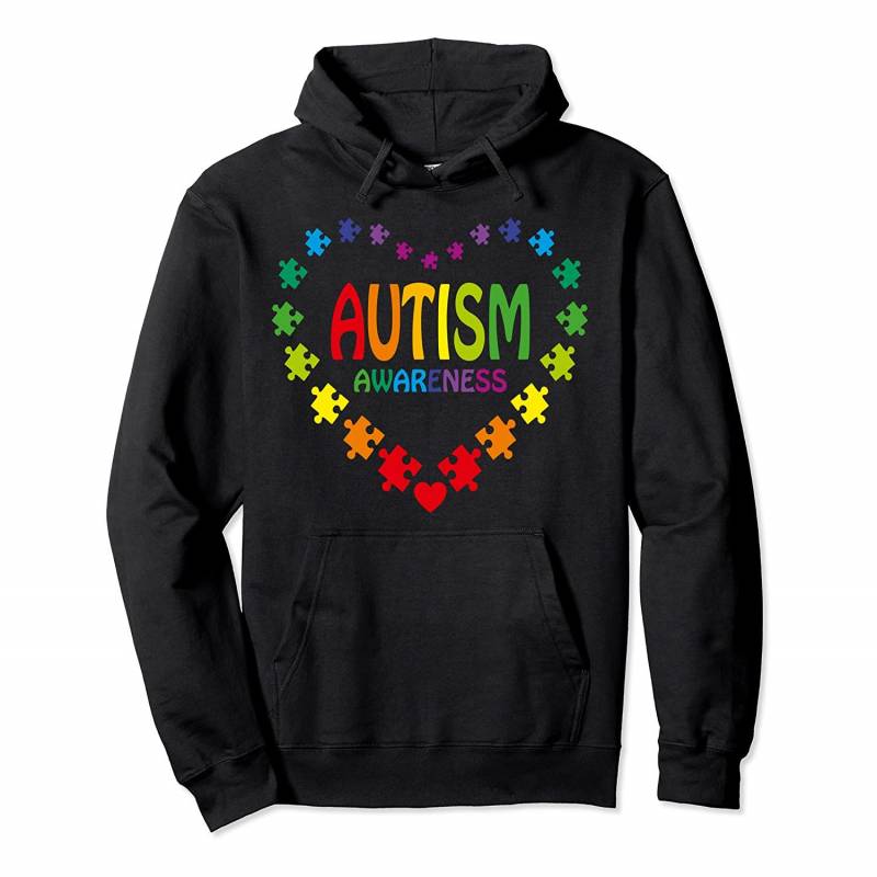 World Autism Awareness Shirts Autistic Very Cute Autism Mom Pullover Hoodie