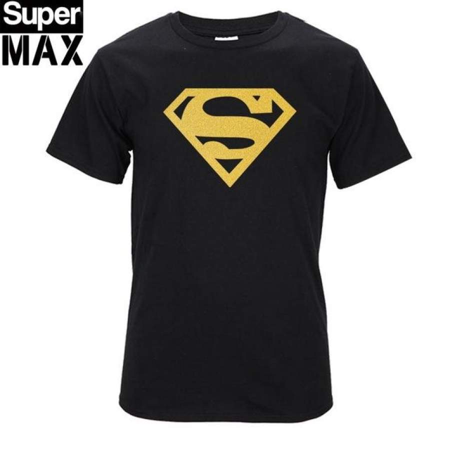 100% Cotton short sleeve superman printed men casual o-neck men t shirt