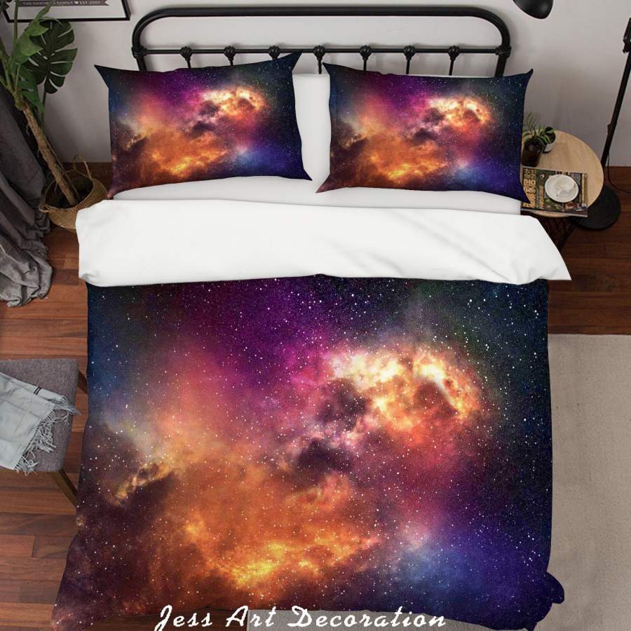 3D Star Nebula Universe Quilt Cover Set Bedding Set Pillowcases SF07