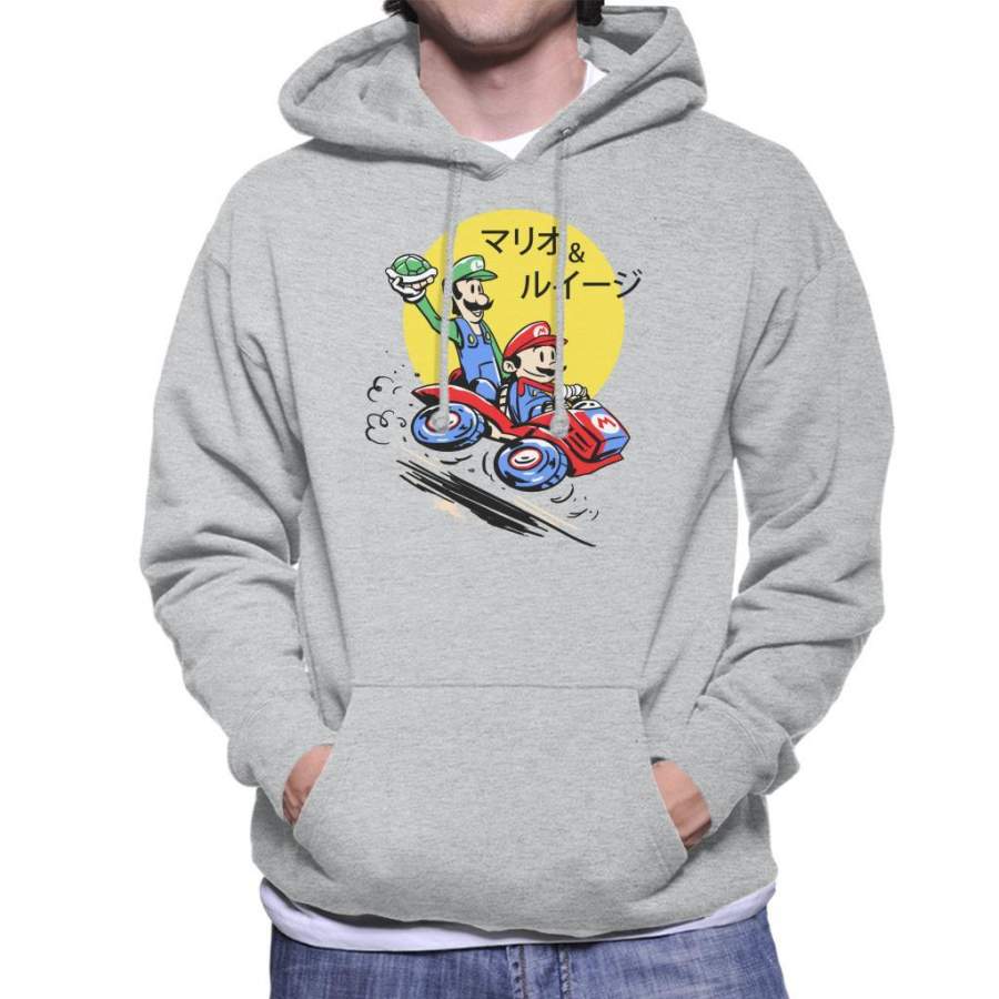 Super Mario Bros Double Dash Antics Men’s Hooded Sweatshirt