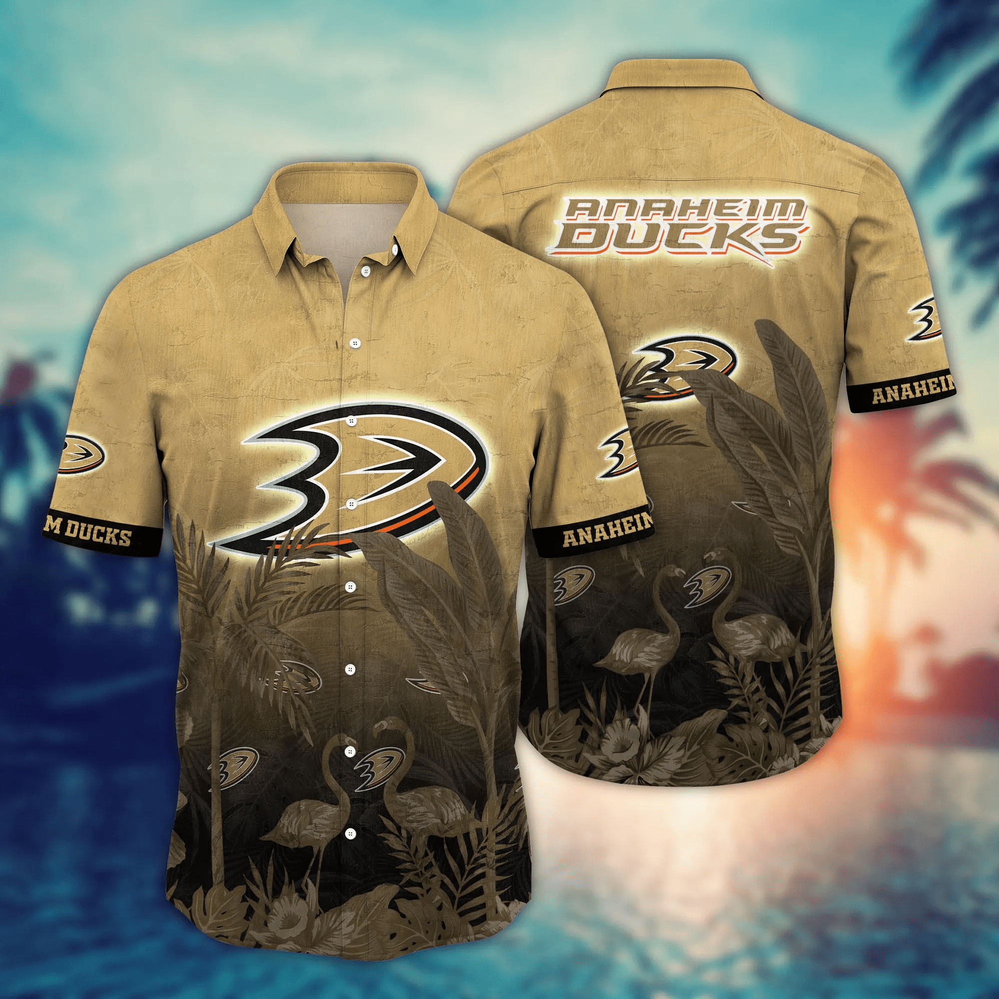 Anaheim Ducks Nhl Hawaiian Shirt Getawaystime Aloha Shirt