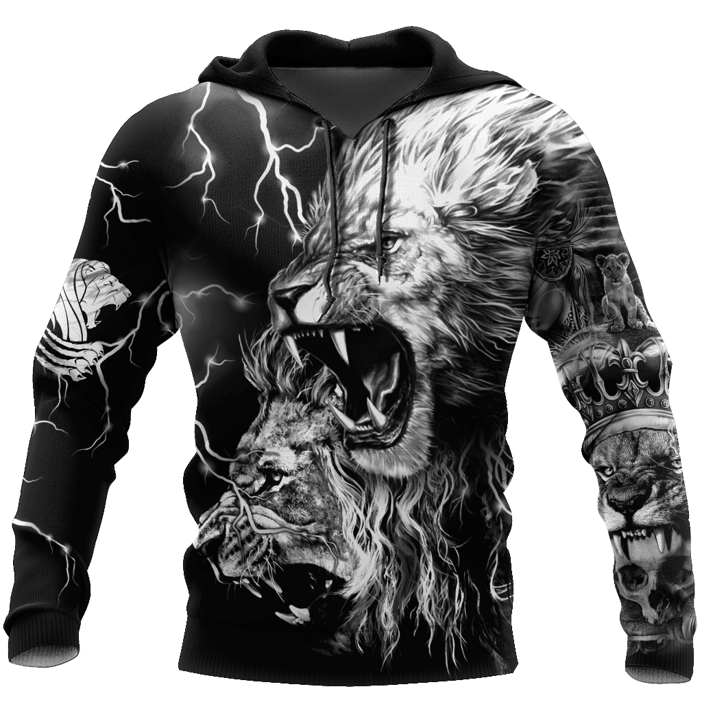 USATOPDEAL.COM – Lion Tattoo Thunder 3D All Over Printed  Unisex Shirts