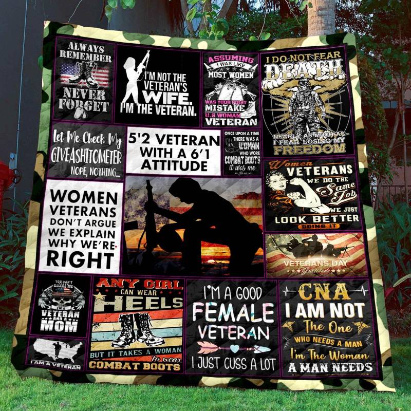 A BC – Women Veterans Quilt Blanket