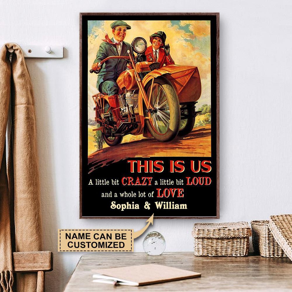 Aeticon Gifts Personalized Vintage Motor This Is Us Canvas Mom Dad Gift Home Decor