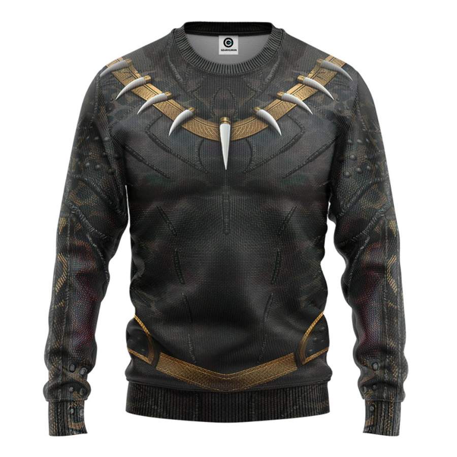 Gearhuman 3D Killmonger Golden Jaguar Custom Sweatshirt Apparel