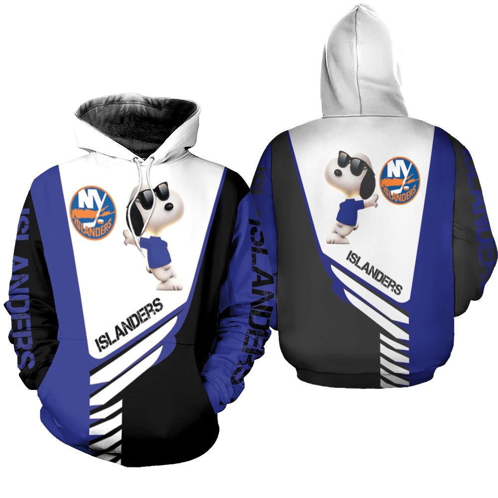 New York Islanders Snoopy For Fans 3D Hoodie