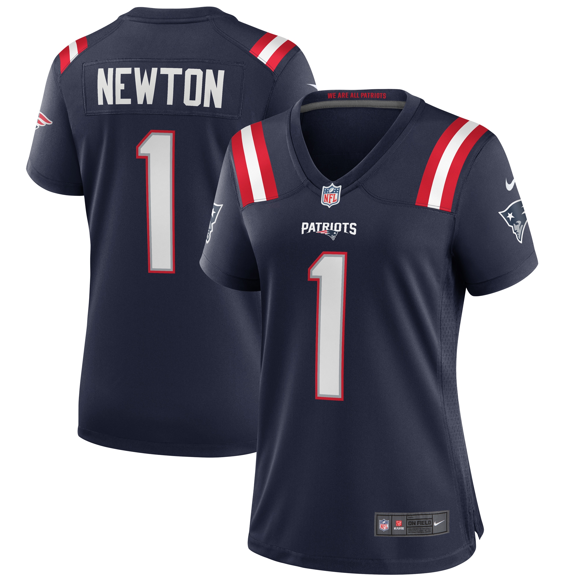 Cam Newton New England Patriots Women's Game Jersey – Navy