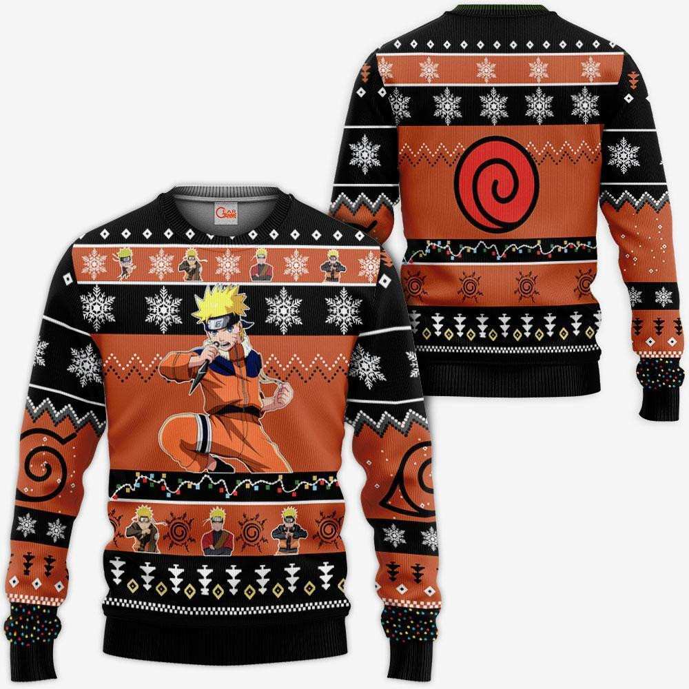 Uzumaki Ugly Christmas Sweater Custom Xmas Gifts Idea