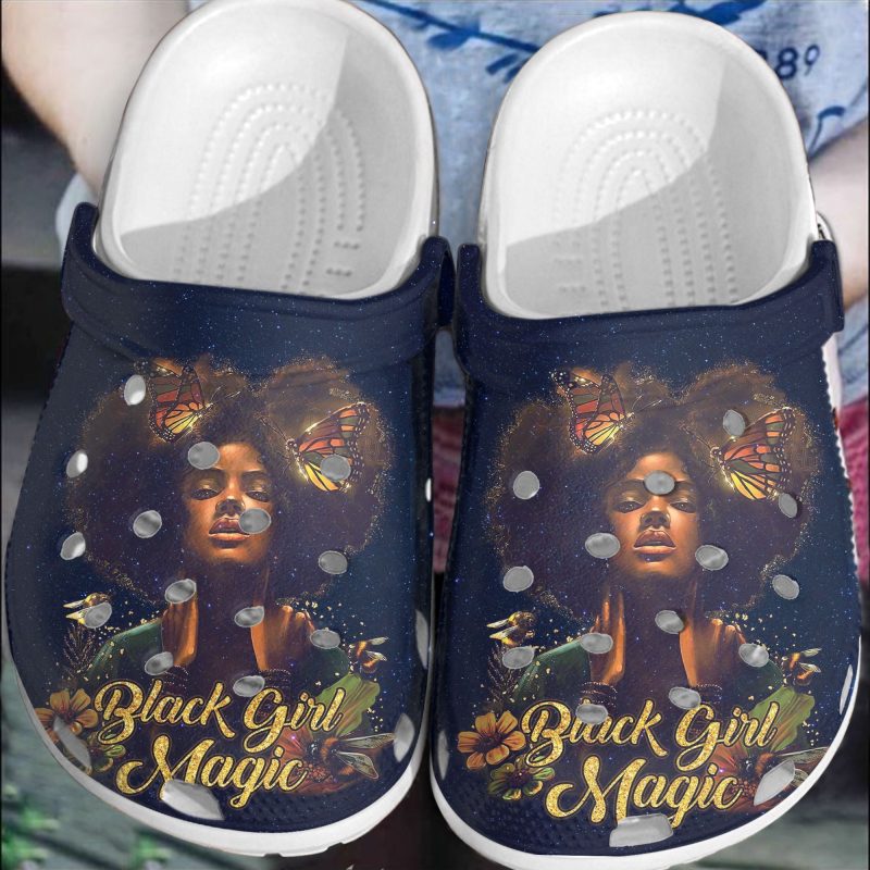 Black Girl Magic Butterfly Lover Shoes – Black Pride Black Beauty Custom Shoe Birthday Gift For Women Girl