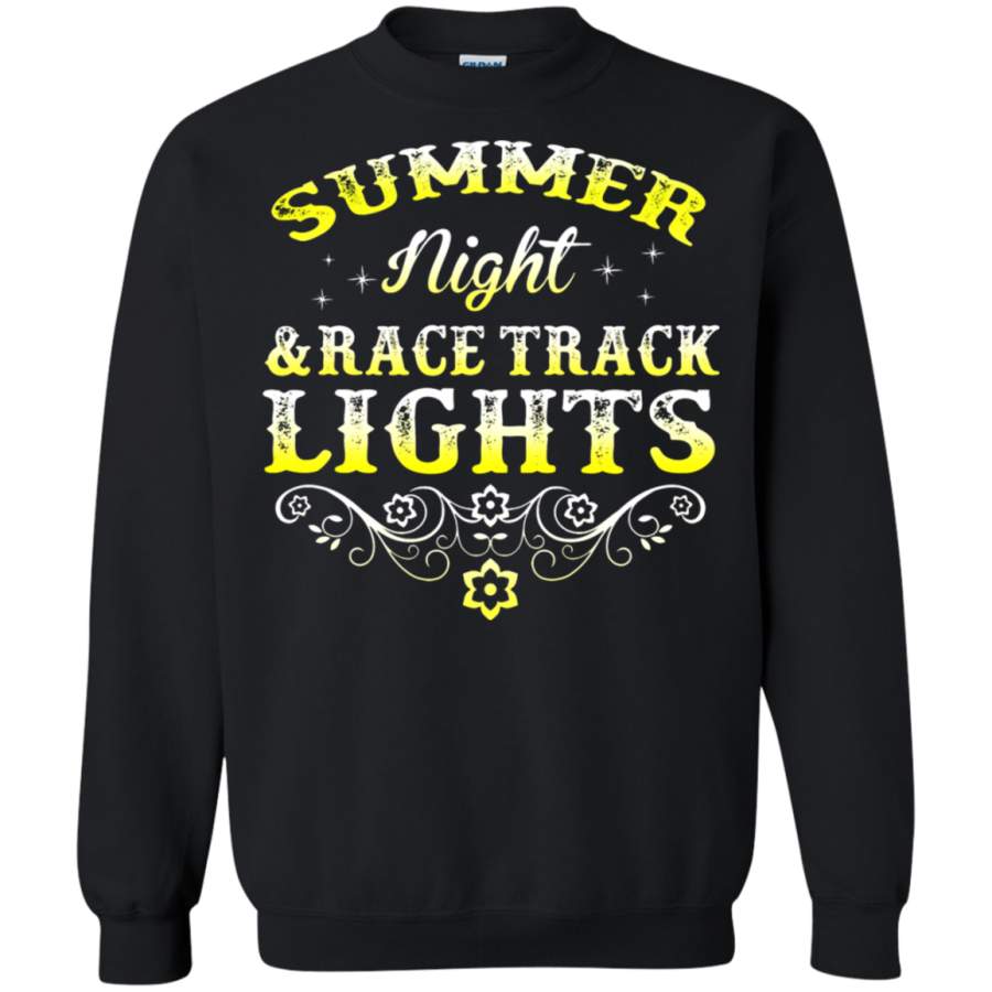 AGR Summer Night And Race Track Lights Racing Sweatshirt