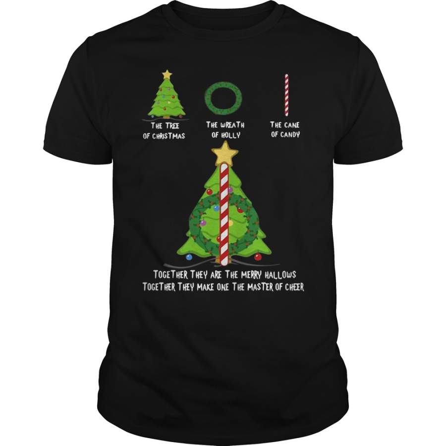 The tree of Christmas the wreath of Holly the cane of candy T-Shirt