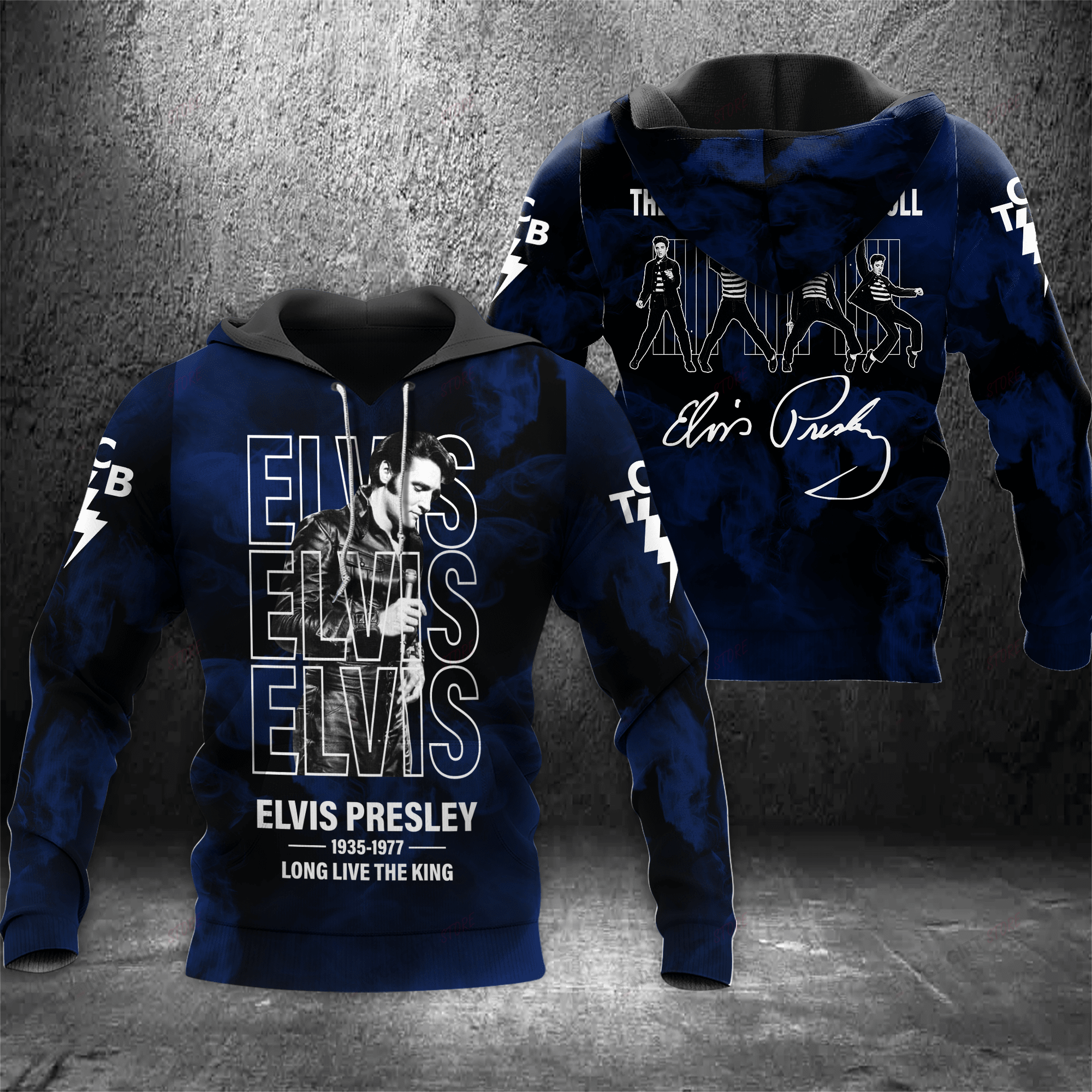 Elvis Presley The King Of Rock And Roll Hoodie 3D 3Ho-J8K7