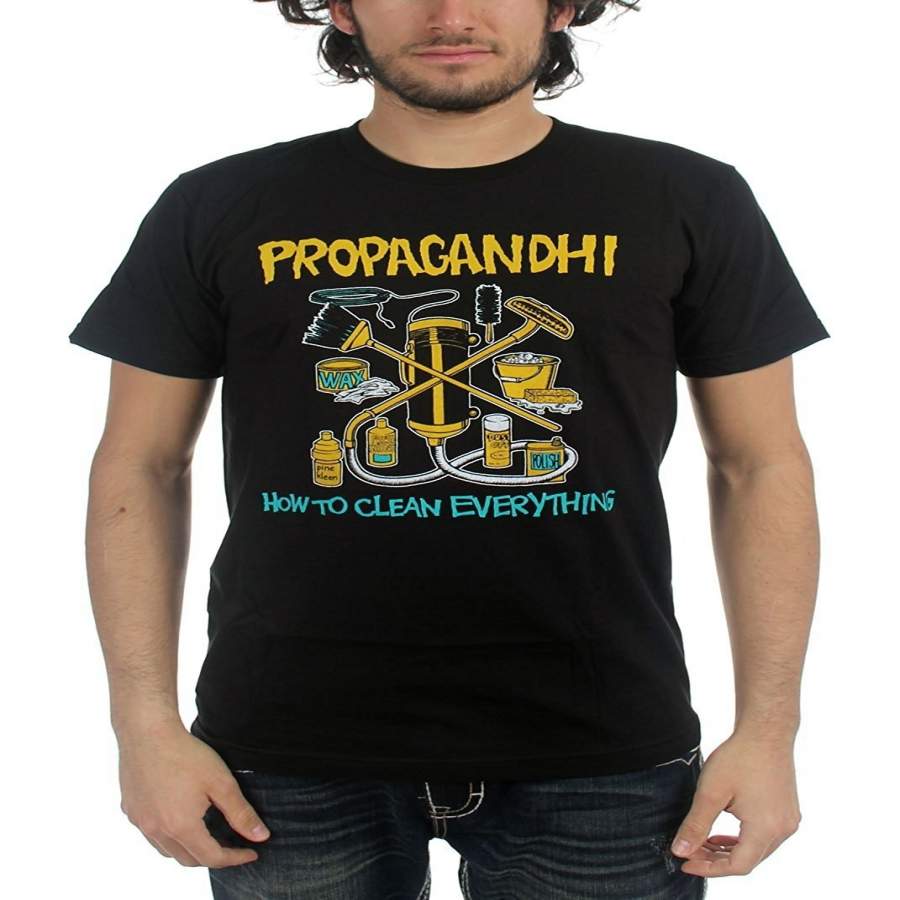 Propagandhi How To Clean Everything Slim Fit Punk T-Shirt Men’S Cotton T-Shirt