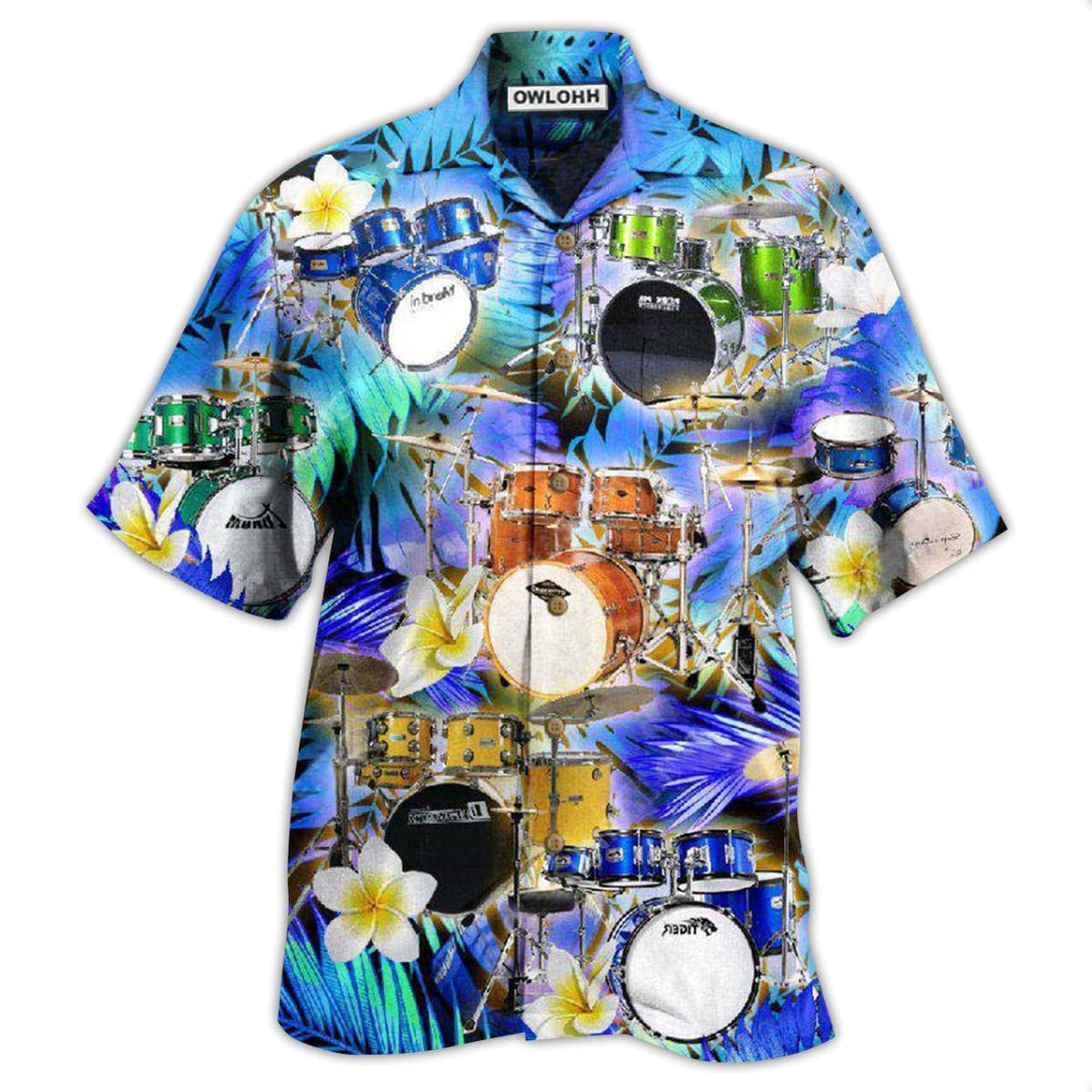 Drum Music Is Better With Drums And Plumerias Hawaii Shirt Ha37251