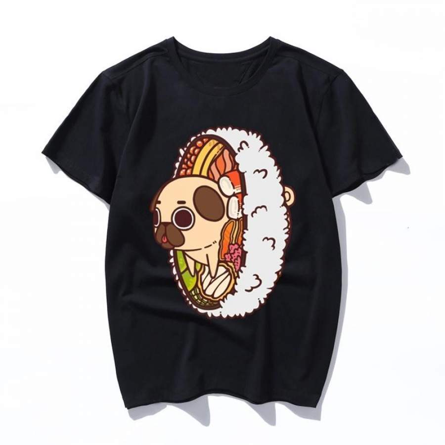 puglie maki t shirt women/men art print Oil aesthetic Cute funny tshirt 90s cartoon Ullzang Casual top tee t-shirt female/male clothes