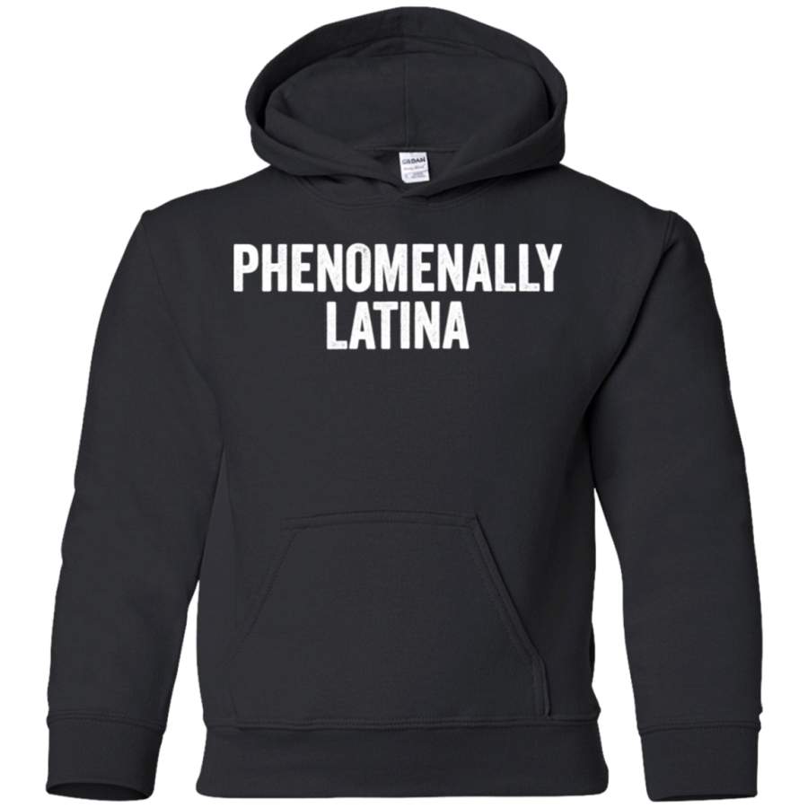 AGR Phenomenally Latina Shirt G185B Gildan Youth Pullover Hoodie