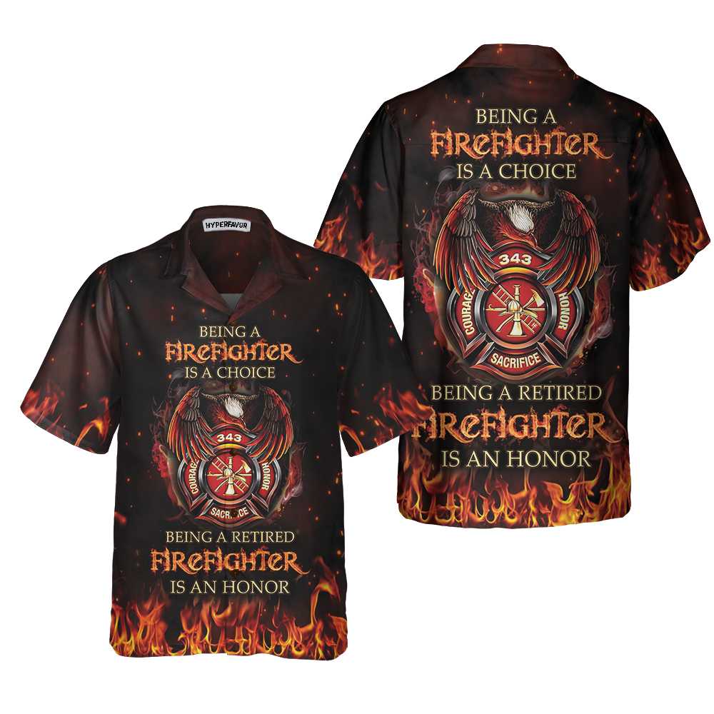 Retired Firefighter Hawaii Honor Fireman Shirt For Best Gift Firefighters Ha12794