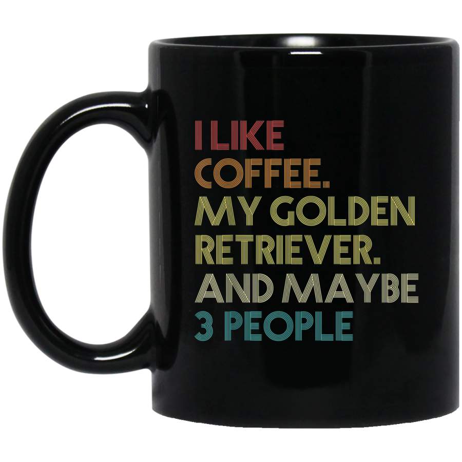 Golden Retriever Dog Owner Coffee Lovers Quote Gift Vintage Mug