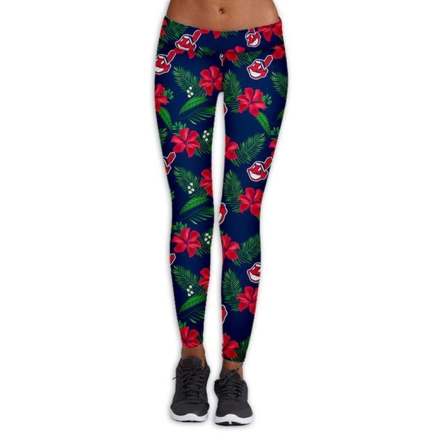 Cleveland Indians Print Leggings