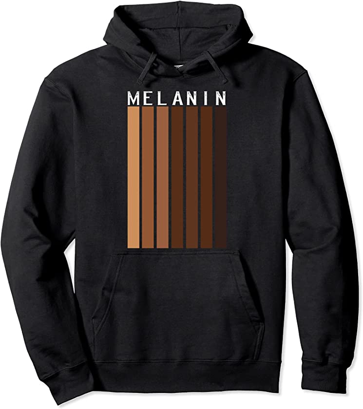 Oheneba: Beautiful Melanin Shades Black Pride Afro Uplifting Pullover Hoodie