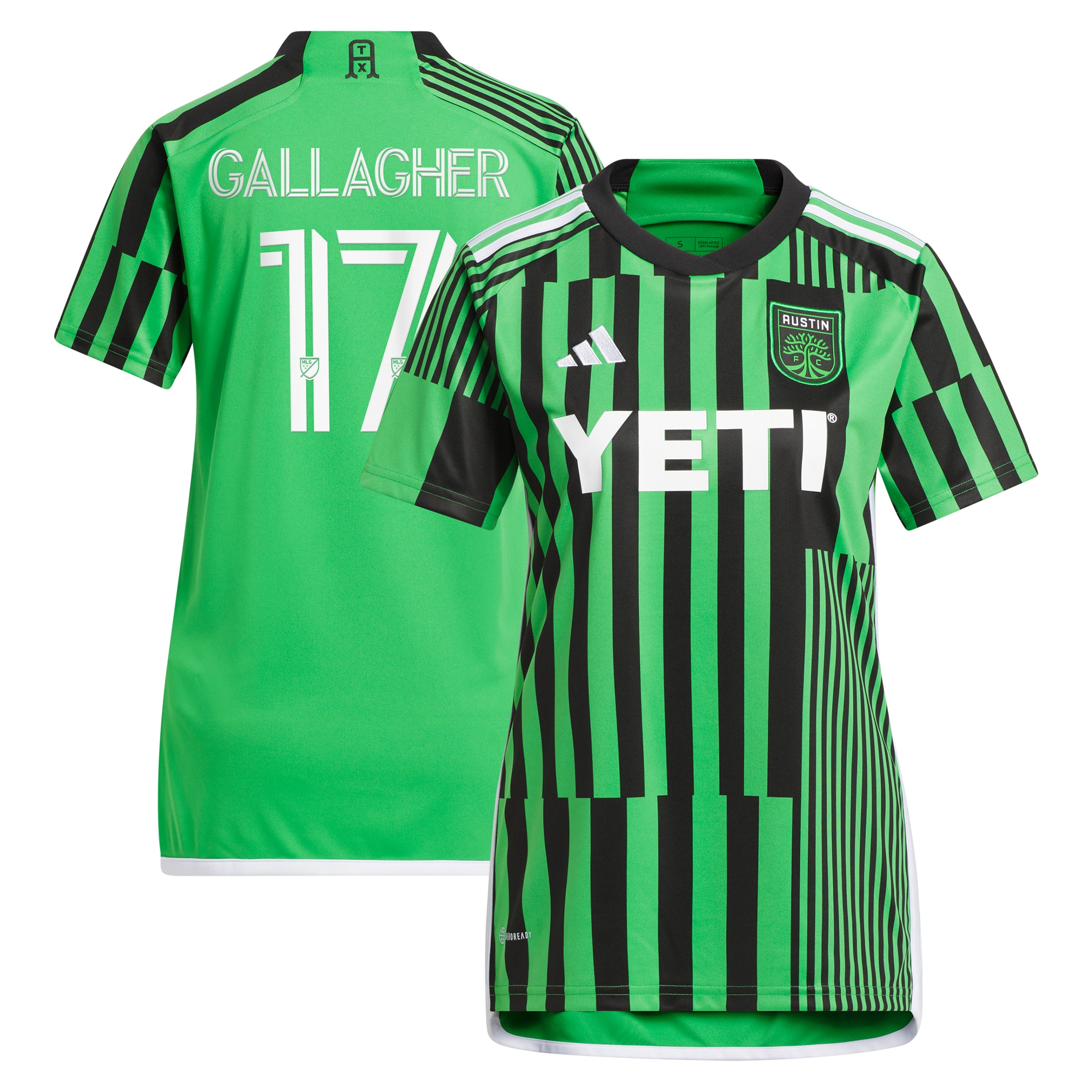 Jon Gallagher Austin FC Women's 2024 Las Voces Kit Replica Player Jersey  Green