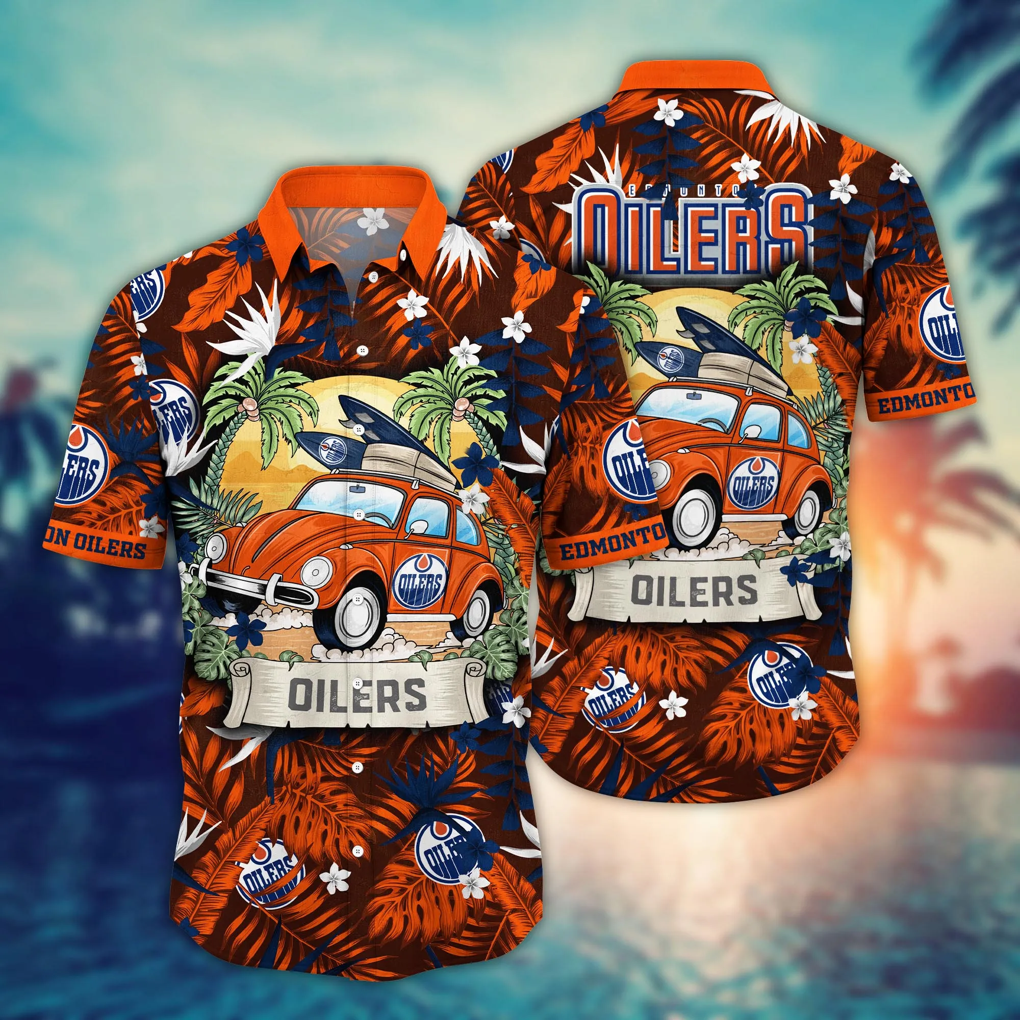 Edmonton Oilers Nhl Hawaiian Shirt Mosquito Bitestime Aloha Shirt