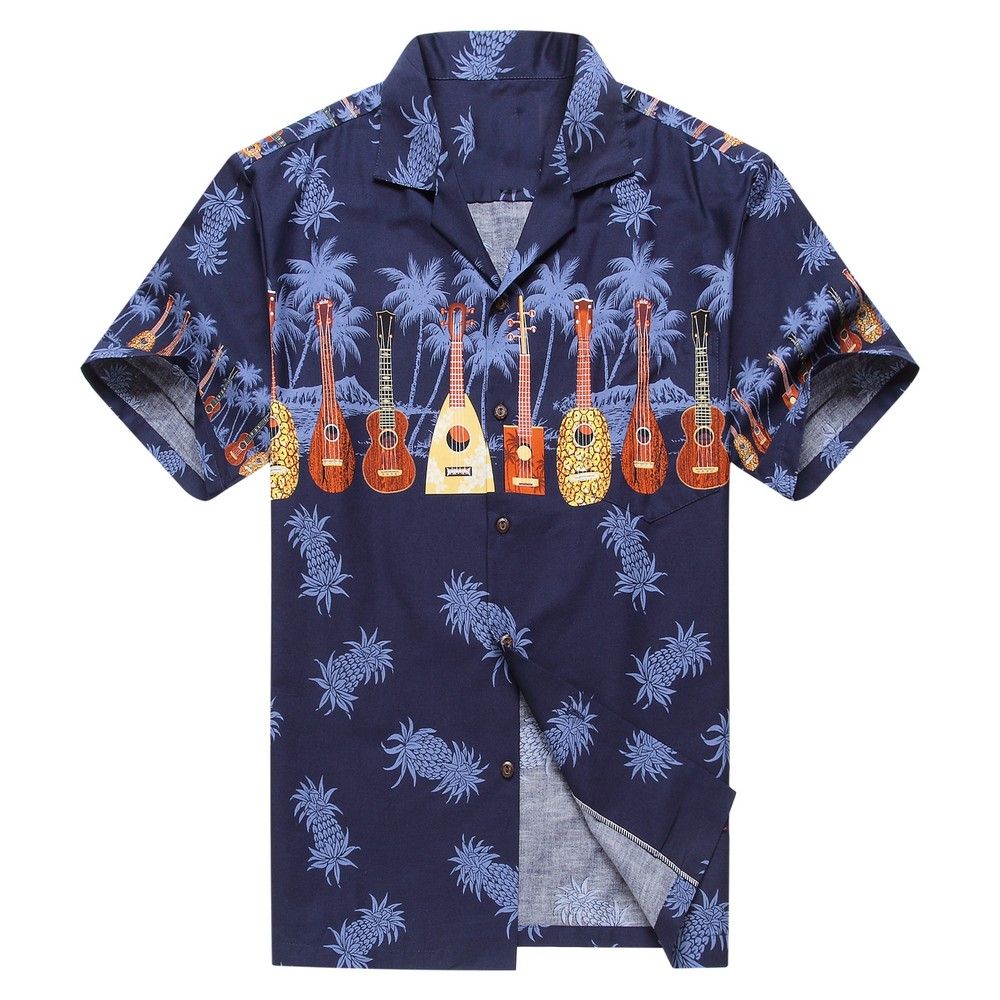 Ukulele Blue High Quality Hawaiian Shirt Dhc18063498