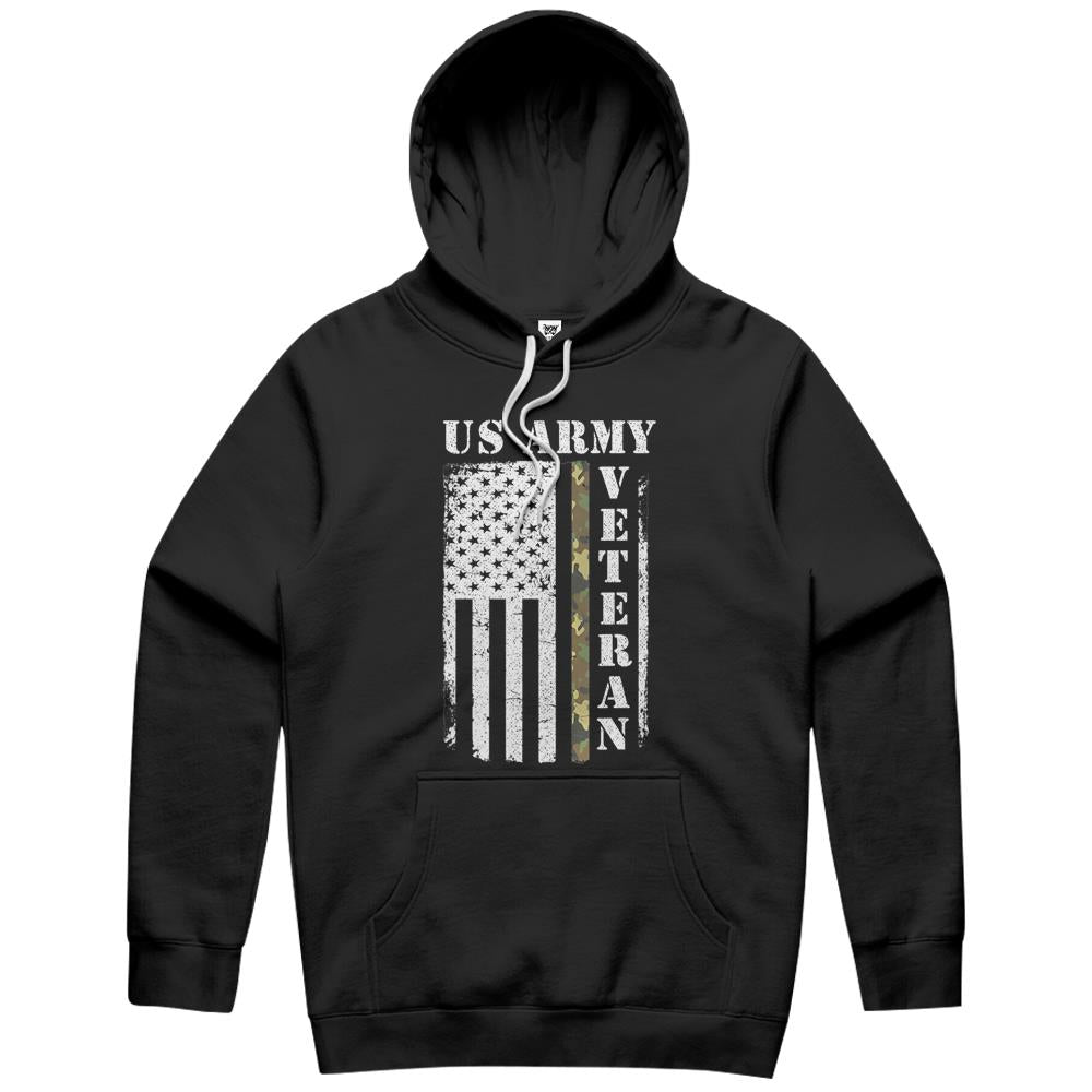 American Flag Camo Proud Us Army Veteran Tee Gift Women, Men Hoodie