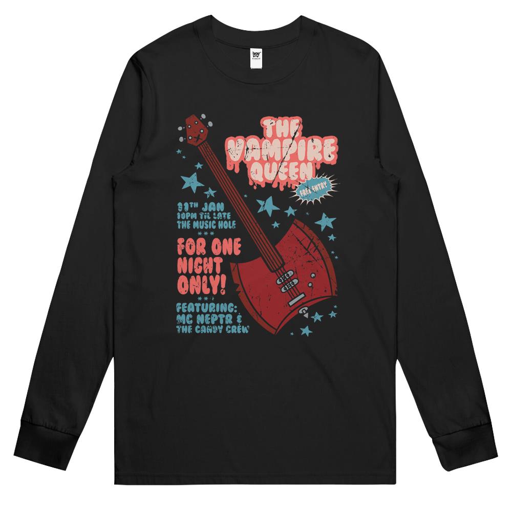 The Vampire Queen Music Poster Long Sleeve T Shirts