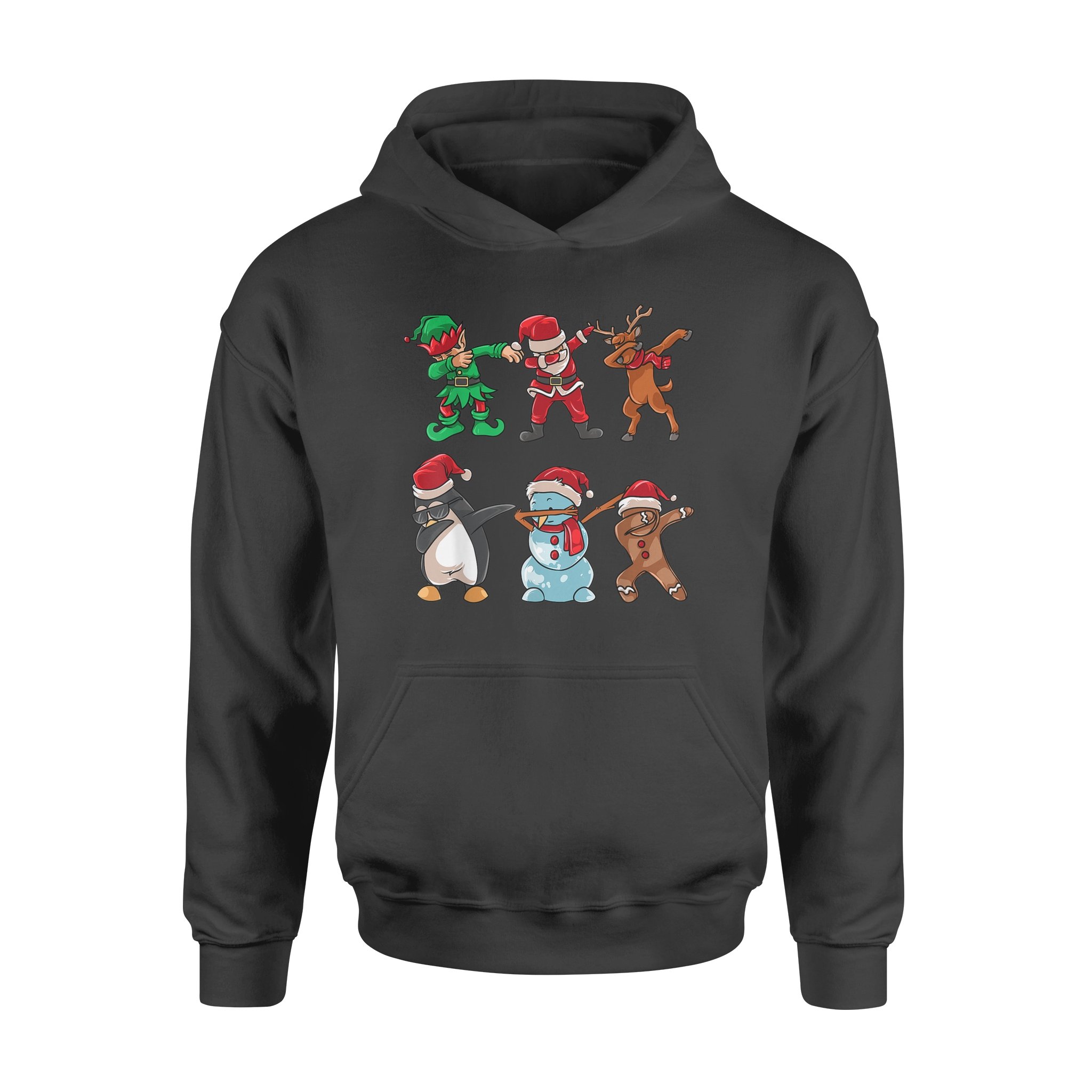 Dabbing Santa Christmas Crew Snowman Penguin – Standard Hoodie