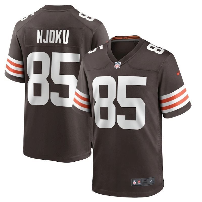 Cleveland Browns David Njoku #85 NFL 2020 Dark Brown Jersey