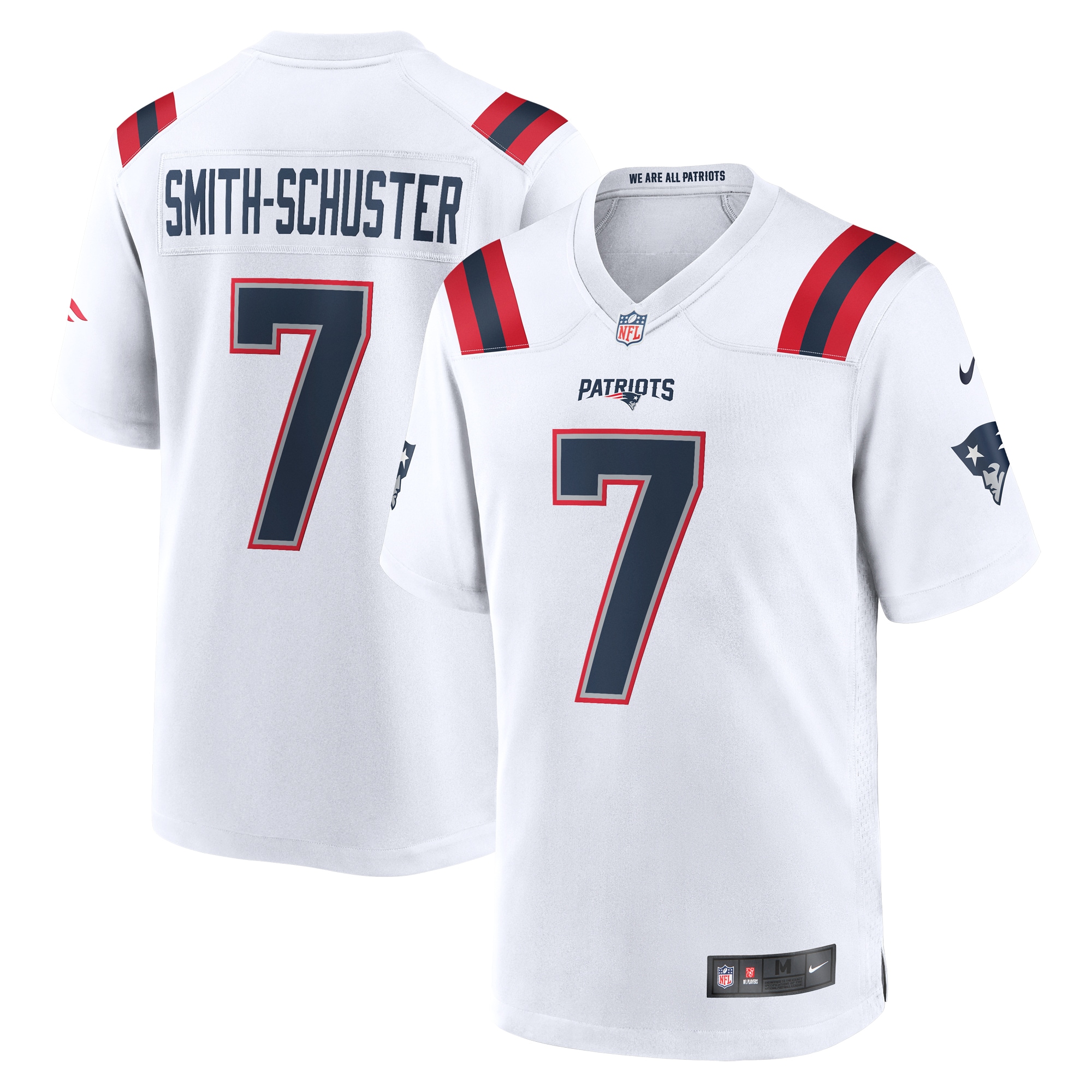 JuJu Smith-Schuster New England Patriots Game Player Jersey – { White