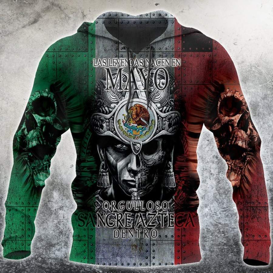 3D All Over Aztec Warrior Mexican 05  Hoodie All Over Printed