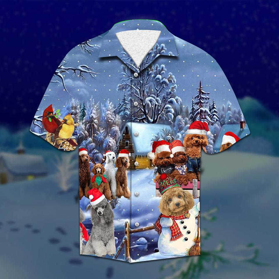 Poodle Christmas Hawaiian Shirt – For Men And Women