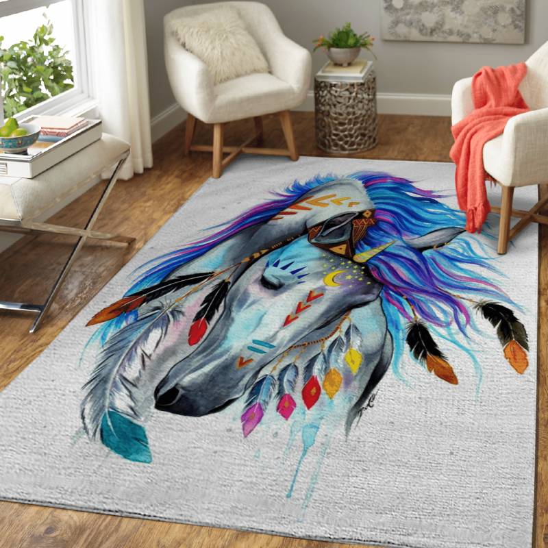 Spirit unicorn – Colorful Animals Area Rug Carpet