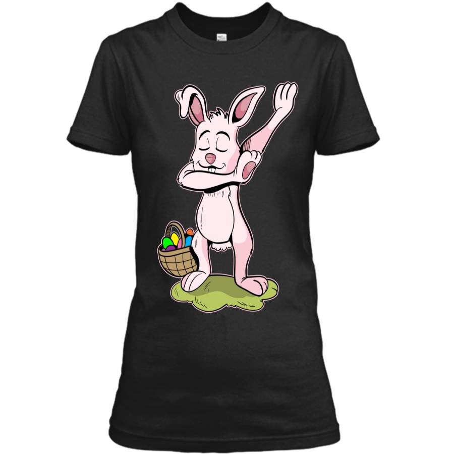 Dabbing Easter Bunny Shirt Kids Hip Hop Dab Dance Gift Ladies Custom