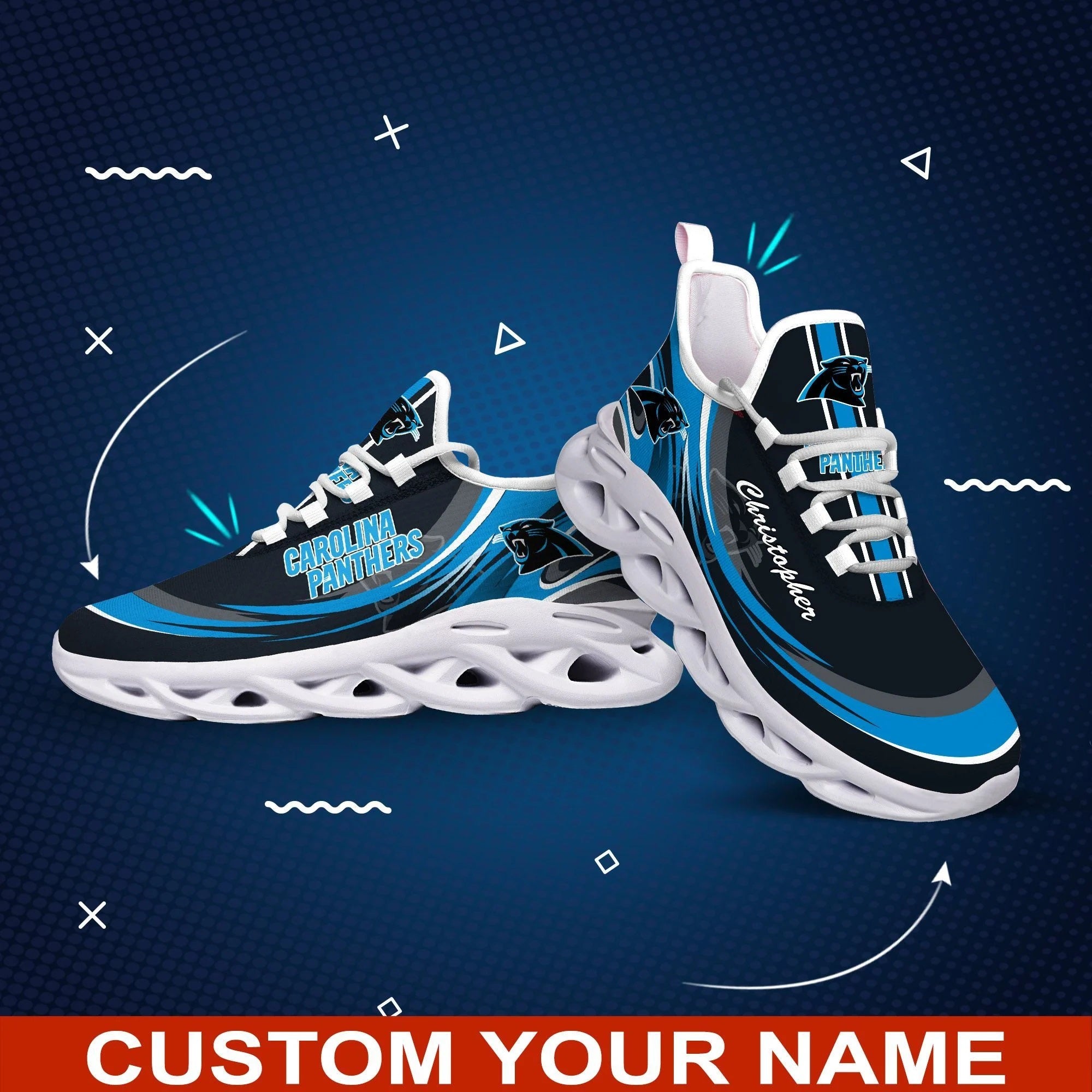 Carolina Panthers Casual Air Max Running Shoes